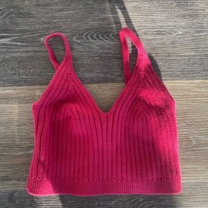Pink Free People Knot top